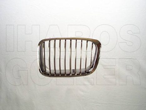 BMW 3 (E46) 1998.04.01-2001.08.31 Hűtődíszrács bal króm, króm-fekete (4a.)  (06PV)