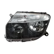   Dacia Duster (1.gen) 2010.02.01-2013.05.31 Bal fényszóró H7/H1 fekete házas belülről állítható DEPO (00VM)