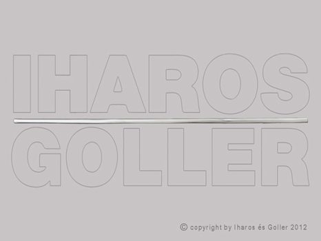 Skoda Superb 2008.11.01-2013.05.25 Első ajtó díszléc, bal, króm (1HD4)