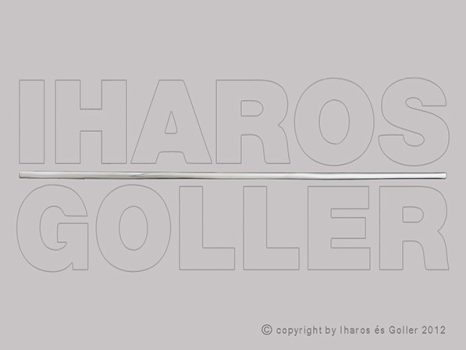 Skoda Superb 2008.11.01-2013.05.25 Első ajtó díszléc, jobb, króm (1HD5)