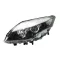Renault Laguna 2011.01.31- fényszóró 2H7 bal, fekete házas (motoros) DEPO (01XU)