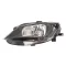 Seat Ibiza 2012.03.24-2015.03.02 Bal fényszóró H4 fekete házas motoros TYC (01ZW)