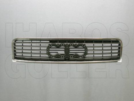 Audi A4 2001.01.01-2004.10.31 Hűtődíszrács fekete, krómkerettel (06PZ)
