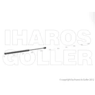   Citroen C3 2013.03.01-2016.12.31 Gázrugó csomagtér ajtóhoz (02IP)