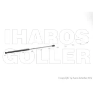   Citroen C4 (B5) 2004.11.01-2008.08.01 Gázrugó csomagtér ajtóhoz 3 ajtós spoiler nélkül (02IS)