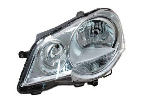 VW Polo IV 2005.04.01-2009.05.31 Fényszóró FF-H7/H1 bal (nem GTI) VALEO  (04UG)