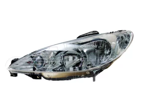 Peugeot 206 1998.09.01-2007.07.31 Fényszóró H7/H1 bal 05.12-től (motoros állítás, motor nélkül) VALEO  (0SV8)