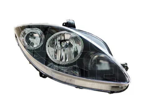 Seat Altea 2004.05.01-2009.03.31 fényszóró H7/H1 jobb fekete házas (motoros állítás, motor nélkül) VALEO  (0NFI)