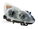   Opel Corsa D 2006.09.01-2011.02.28 Fényszóró H7/H1 jobb, króm házas (motorral) VALEO  (0PK5)