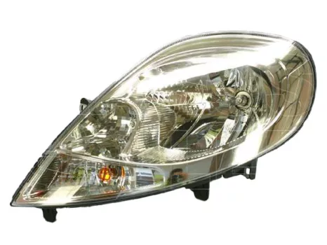 Nissan Primera (P12) 2002.03.01-2007.12.31. fényszóró H4 bal fehér villogó króm házas (motoros állítás, motor nélkül) VALEO  (0P2L)