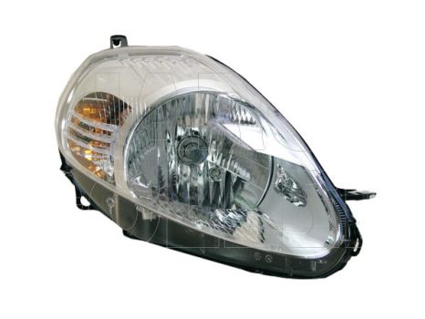 Fiat Grande Punto 2005.10.01-2009.11.30 fényszóró H4 jobb, króm házas 08.11-től (motorral) Valeo (0Z3K)