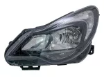   Opel Corsa D 2011.03.01-2014.08.31 fényszóró H7/H1+nappalif. bal, fekete házas(motorral) VALEO (17GG)