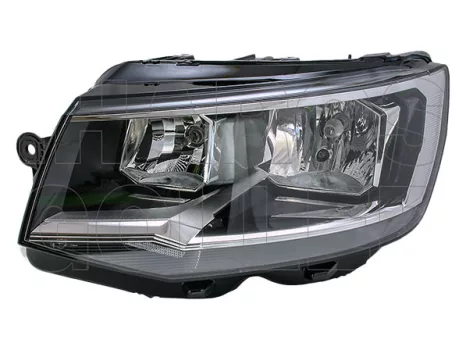 VW Caravelle/Multivan (T6) 2015.07.01-2020.01.31 fényszóró 2H7+nappali fény fekete házas bal (motorral) VALEO (18UI)
