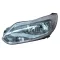 Ford Focus 2011.03.01-2014.09.31 Bal fényszóró H1 H7 króm hátsó (motorral) DEPO (05FE)