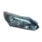 Ford Focus 2011.03.01-2014.09.31 Fényszóró H1 H7 bal, fekete házas, motorral DEPO (05FG)