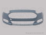   Ford Mondeo 2015.01.01-2019.02.04 Első lökhárító alapozott, szenzor/FSZmosó jel. (16CY)