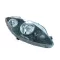 Seat Toledo 2004.10.01-2009.07.31 Jobb fényszóró H7/H1 fekete házas motoros TYC (077Z)