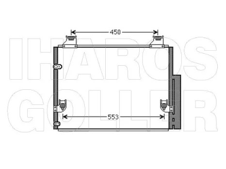 Toyota Hilux 2005.07.01-2015.12.01 Légkondihűtő (0778)