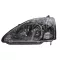 Honda Civic (7.gen) 2001.02.01-2003.12.31 Bal fényszóró H4 3/5 ajtós, króm házas (motorral) TYC (0HIH)