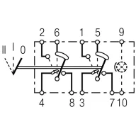 Universal Szgk. Kapcsoló modul 8+2P II-I-0 HELLA (0PI3)