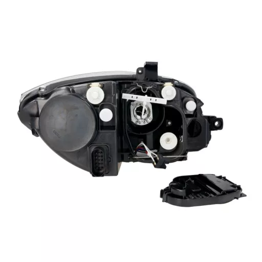 Seat Altea 2004.05.01-2009.03.31 Bal fényszóró H7/H1 fekete házas motoros TYC (0SPE)