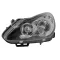 Opel Corsa D 2006.09.01-2011.02.28 Bal Fényszóró H7 H1 Fekete Házas Motorral TYC (0TGJ)