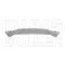 Toyota Aygo 2009.01.01-2012.01.30 Hátsó lökhárító belső merevítő (0UE2)