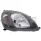 Toyota Yaris 1999.04.01-2003.01.31 Fényszóró H4 bal, fekete házas (motorral) TYC (0WZL)