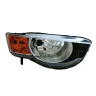   Mitsubishi Colt (Z30) 2008.10.01-2012.12.31 fényszóró H4 jobb, 3/5 ajtós, fekete házas (motorral) DEPO (0YR7)