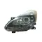 Renault Clio (Clio III) 2009.01.01-2012.10.31 Bal fényszóró H1/2H7 fekete házas motoros DEPO (0Z77)