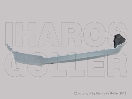 Citroen Jumpy 2016.06.01- Hátsó lökhárító fekete (rövid teng. táv) (1K3C)