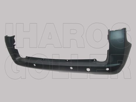 Citroen Nemo 2008.02.01- Hátsó lökhárító fekete, 4 szenzoros (2h. ajtós) (0012)