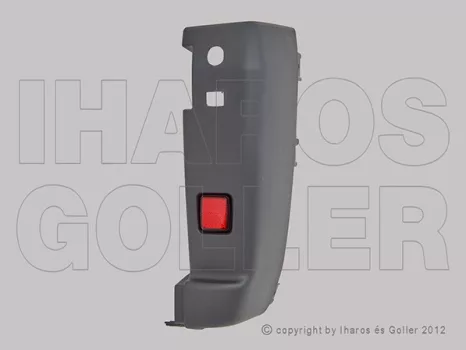 Citroen Jumper 2006.07.01-2013.12.31 H.lökh.sarok fekete, kis prizmával, 180 fokos jobb (1LIJ)