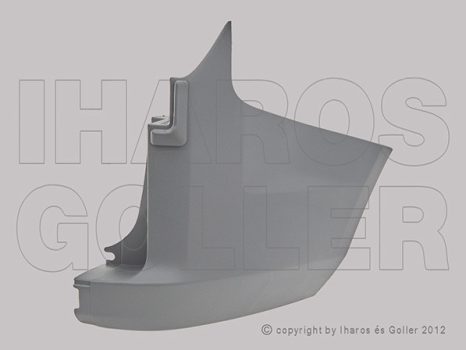 Ford Transit Custom 2012.09.01-2017.12.31 Hátsó lökh.sarok jobb szürke tartóval(2h.ajtóshoz) (1DMR)