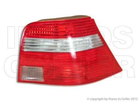 VW Golf IV 1997.10.01-2003.09.30 Hátsó lámpa üres jobb fehér/piros (nem Kombi) TYC (05GV)