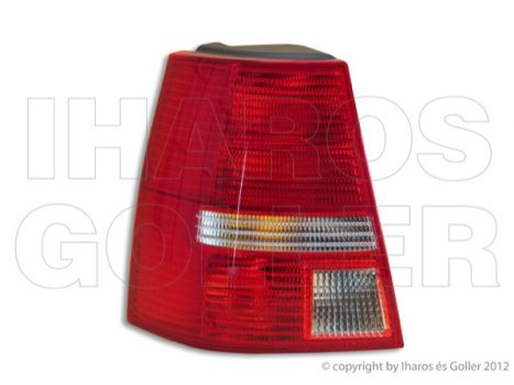 VW Golf IV 1997.10.01-2003.09.30 Hátsó lámpa üres fehér/piros bal (Kombi) (05GY)
