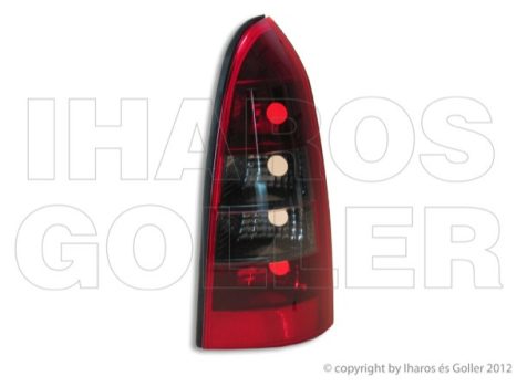 Opel Astra G 1997.09.01-2003.08.31 Hátsó lámpa üres jobb füst/piros OPC (Kombi) (05H4)