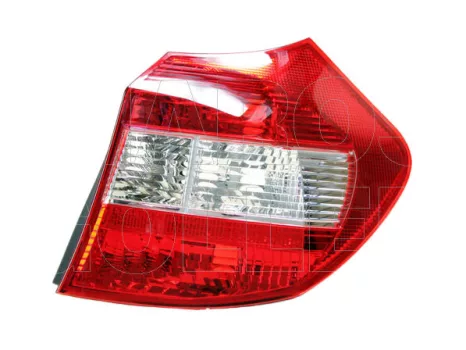 BMW 1 (E87, E81) 2004.01.01-2007.03.31 Hátsó lámpa üres jobb, (átlátszó/piros) (0S65)