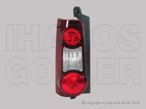 Citroen Berlingo B9 2012.04.01-2015.02.01 Hátsó lámpa üres bal (2 hátsó ajtó) (0WJ9)