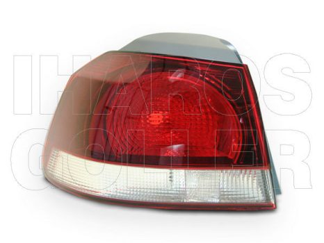VW Golf VI 2008.10.01-2012.09.30 Hátsó lámpa üres bal külső, füst (0TDP)