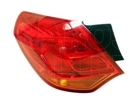 Opel Astra J/1 2009.09.01-2012.08.31 Hátsó lámpa üres bal külső, piros (5 ajtós) (0XJZ)