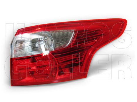 Ford Focus 2011.03.01-2014.09.31 Hátsó lámpa üres jobb, külső LED (Kombi) (040V)