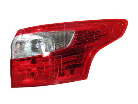 Ford Focus 2011.03.01-2014.09.31 Hátsó lámpa üres jobb, külső LED (Kombi) (040V)