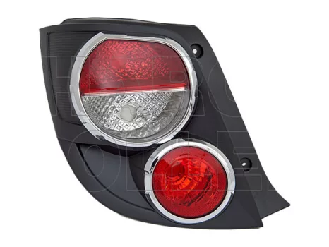 Chevrolet Aveo H/S T300 2011.10.01 Hátsó lámpa üres bal fekete/króm (3/5 ajtós) (0WM8)