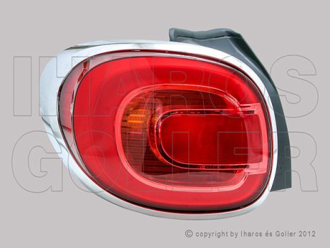Fiat 500L 2012.03.06-2017.05.01 Hátsó lámpa üres bal LED (1AWN)