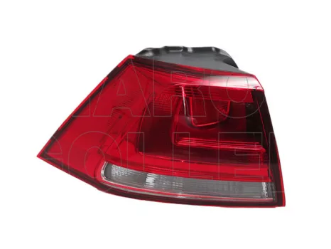 VW Golf VII/1 2012.10.01-2016.10.31 Hátsó lámpa üres bal külső (01FW)