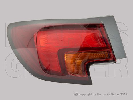 Opel Astra K/1 2015.06.01-2019.07.02 Hátsó lámpa üres bal, külső (5 ajtós) (1E33)