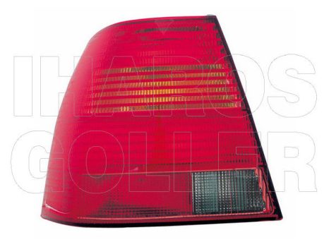 VW Bora 1998.11.01-2005.12.31 Hátsó lámpa üres bal piros-szürke (Lim.) (0RTF)