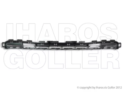 Peugeot 207 2006.06.01-2013.06.30 Rács a lökhárítóba, felső, króm csíkkal (09-től) (0ZMC)