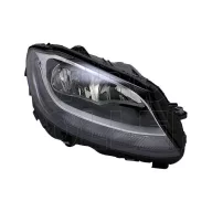   Mercedes C (W205) 2014.03.01-2018.08.30 Fényszóró 2H7+LED jobb, fekete (motorral) DEPO (11AI)